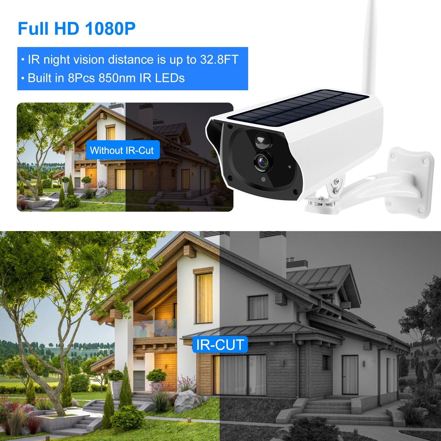 Solar Powered WiFi IP Camera