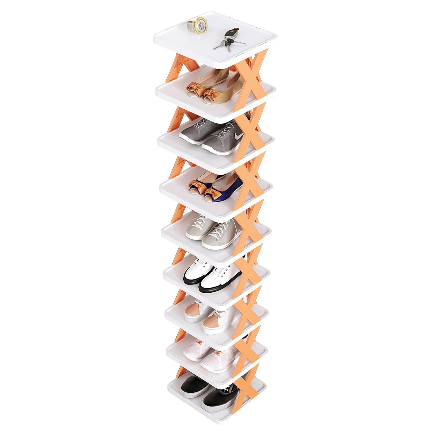Plastic Shoe Rack Space Saving Free Closet