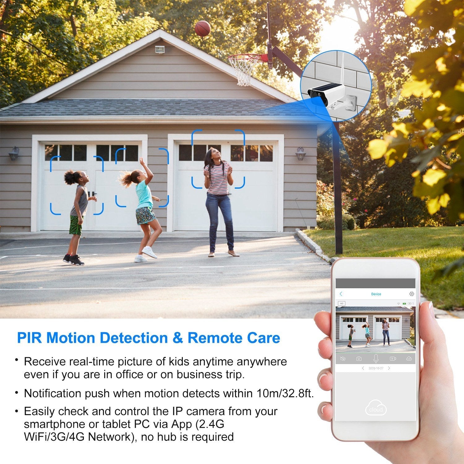 Solar Powered WiFi IP Camera