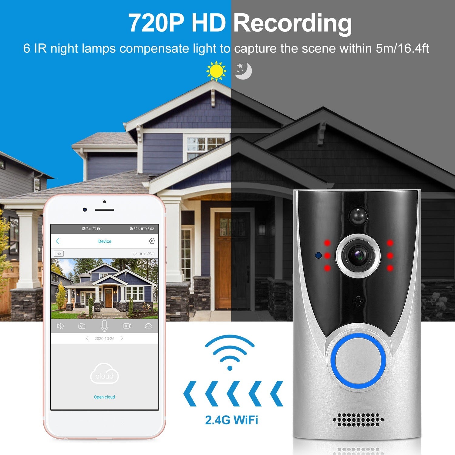 Doorbell Wireless  WiFi Security Camera
