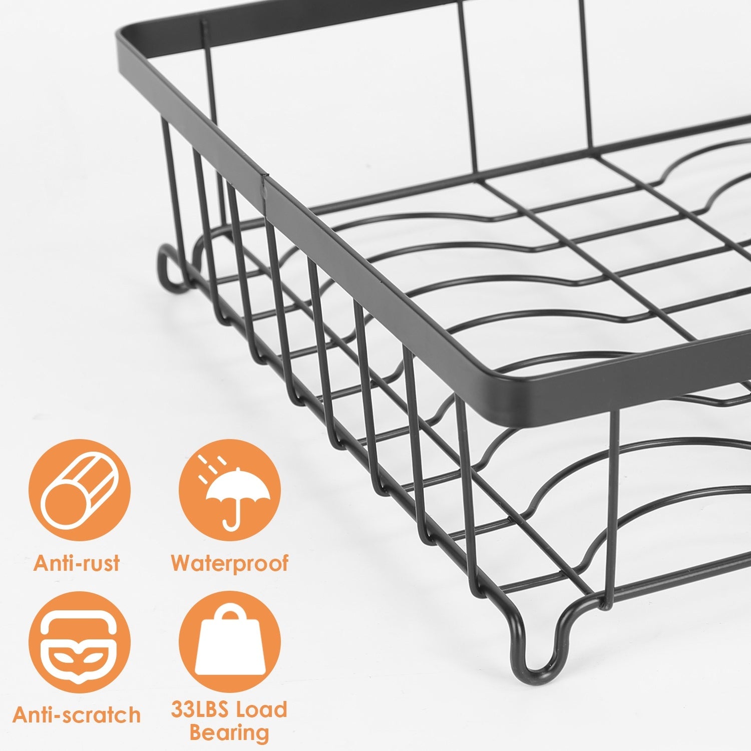 2-Tier Dish Drying Rack Organizer