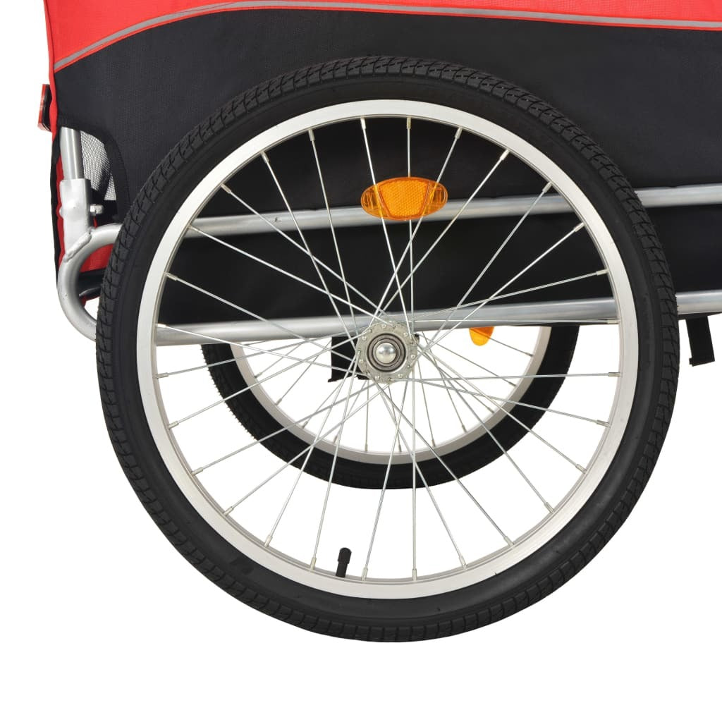 Dog Bike Trailer Red
