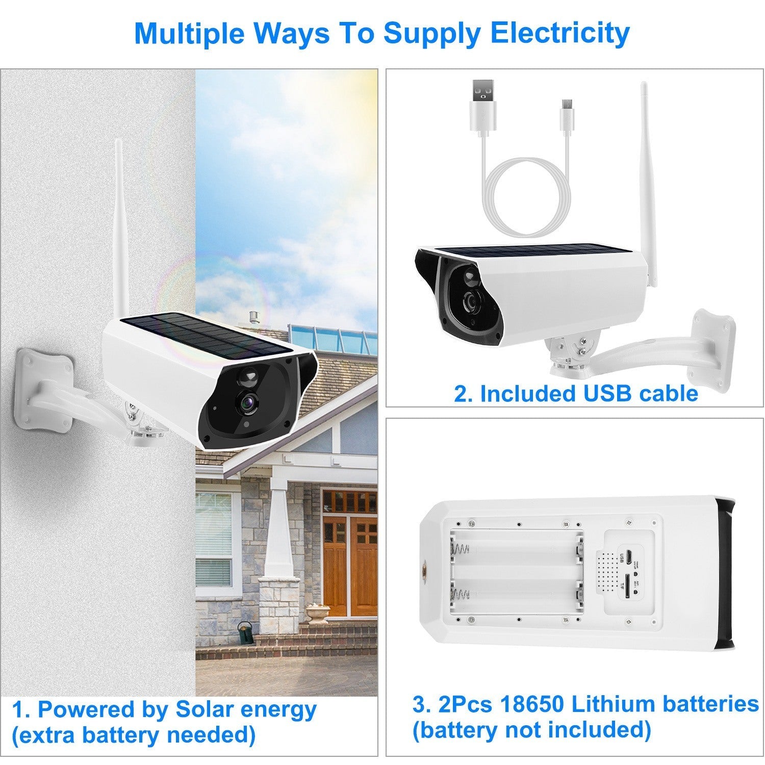 Solar Powered WiFi IP Camera