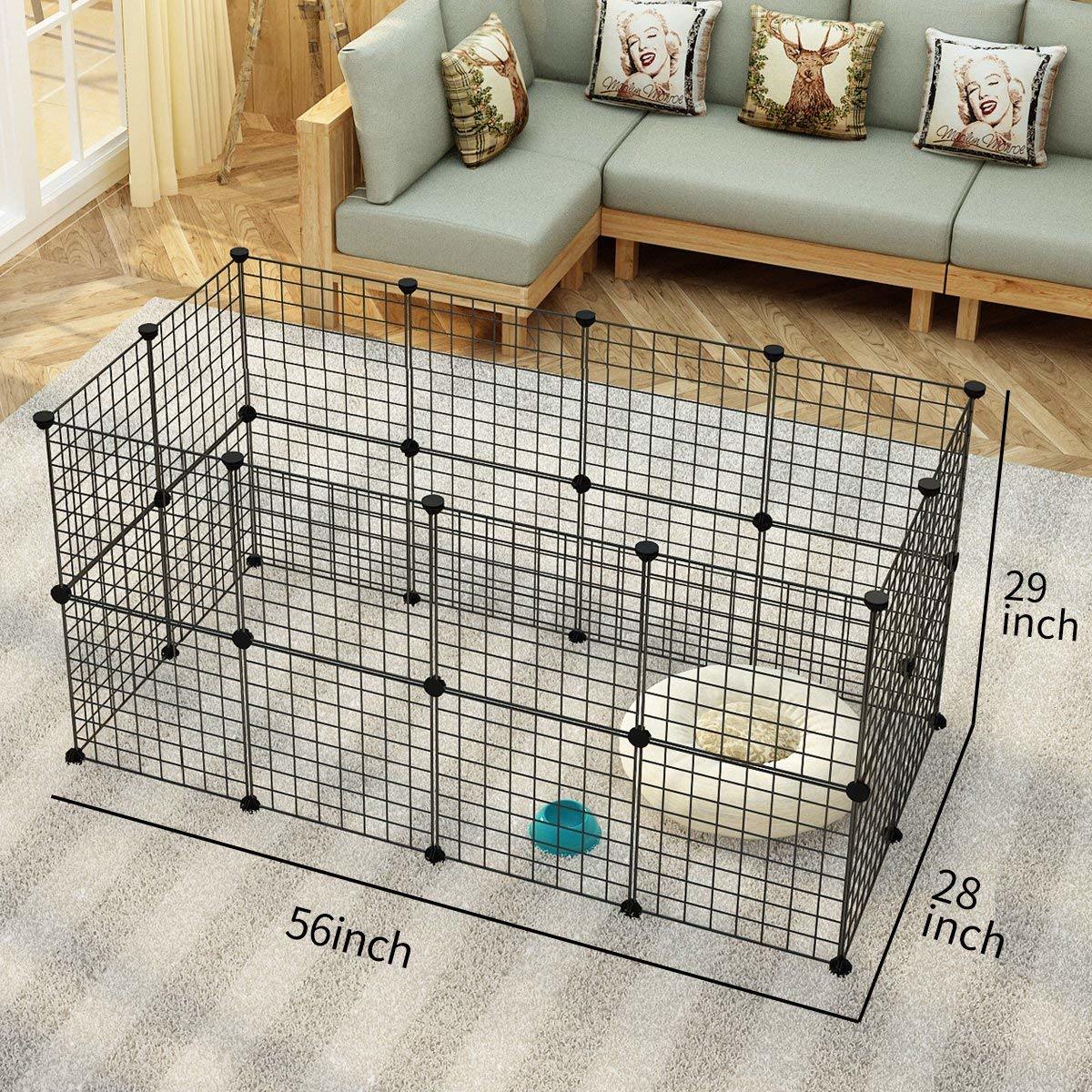 Pet Playpen Small Animal Cage Indoor Portable Metal