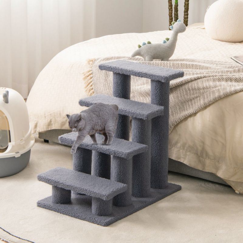 Pet Stairs Carpeted Ladder Ramp