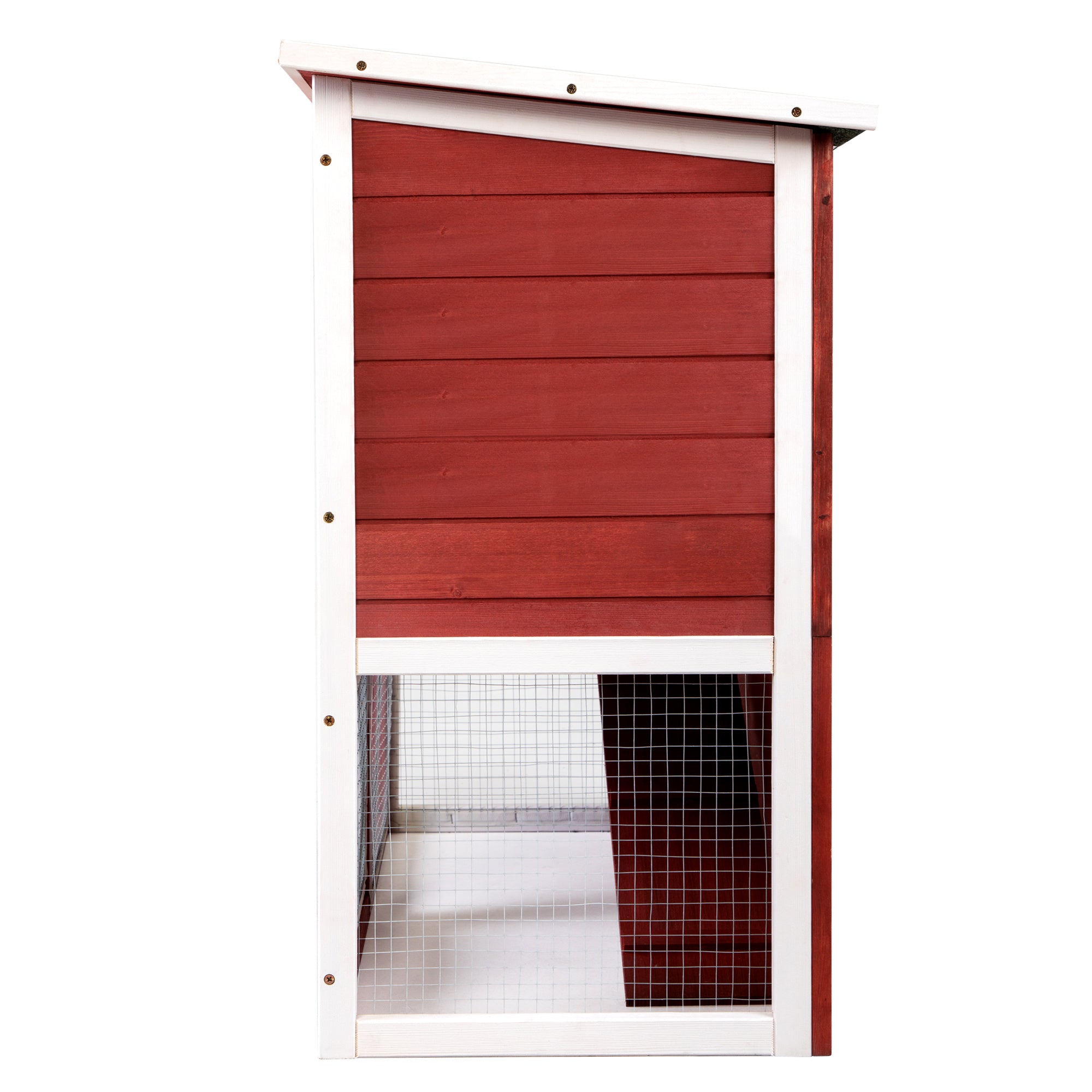 Wooden Rabbit Hutch with Pull Out Tray