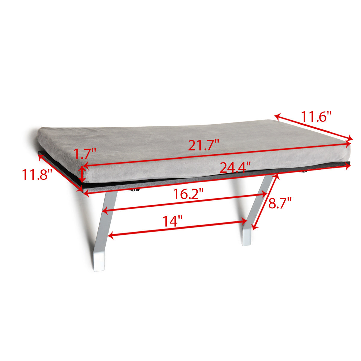 Cat Perch Window Mounted Shelf Bed