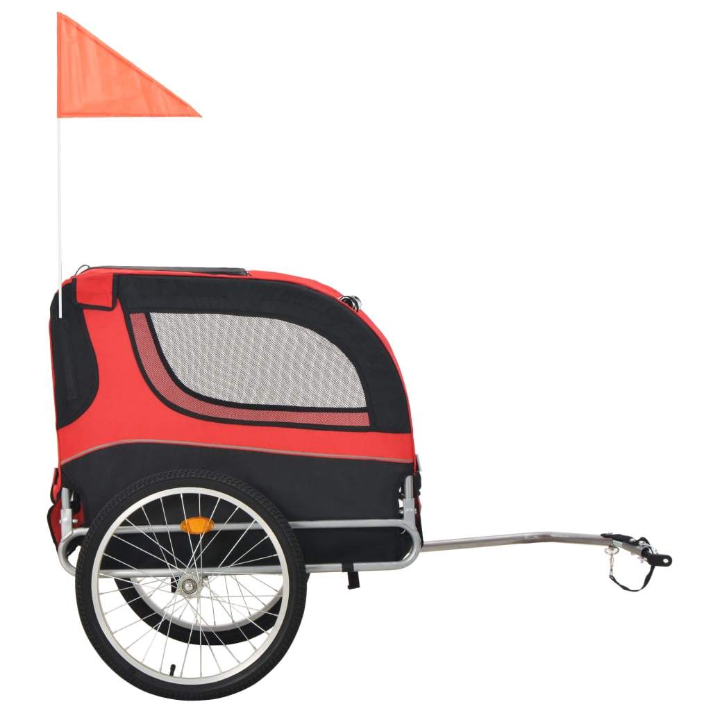 Dog Bike Trailer Red