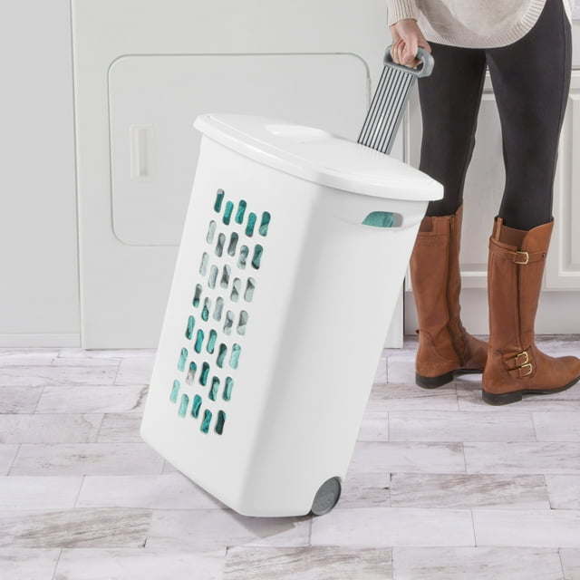 Wheeled Laundry Hamper Plastic