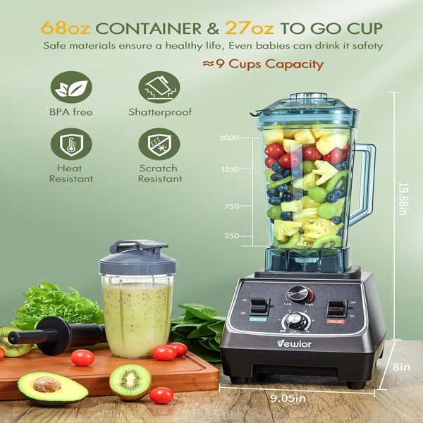 Countertop Blender for Shakes and Smoothies