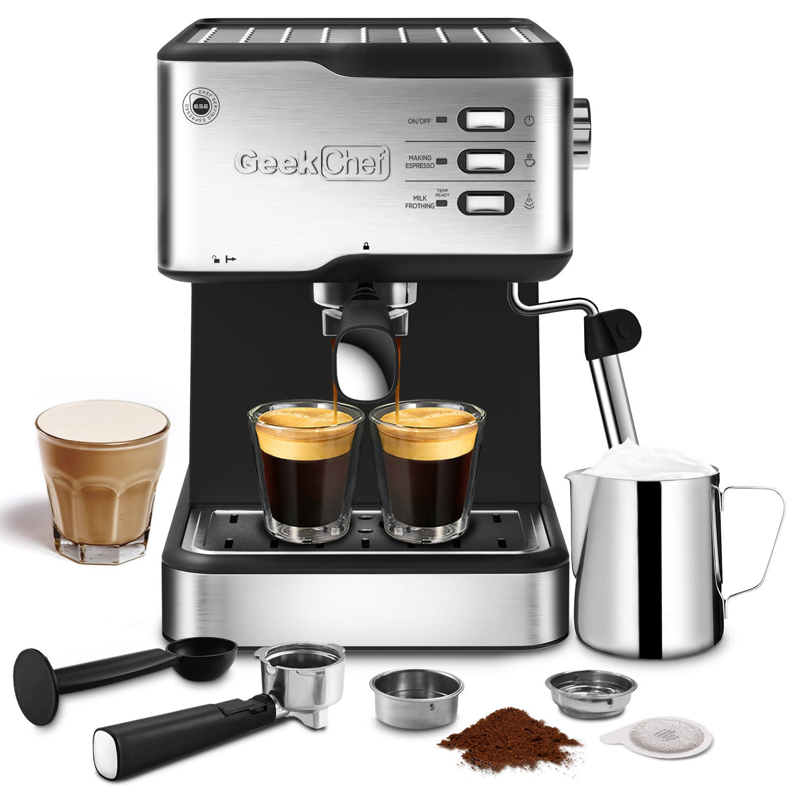 Pump Coffee Machine Compatible with POD capsules