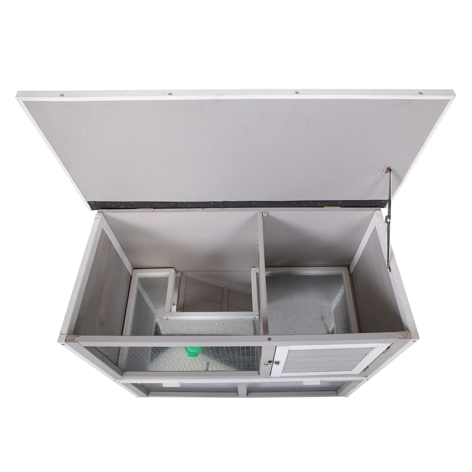 Wooden Rabbit Hutch with Pull Out Tray