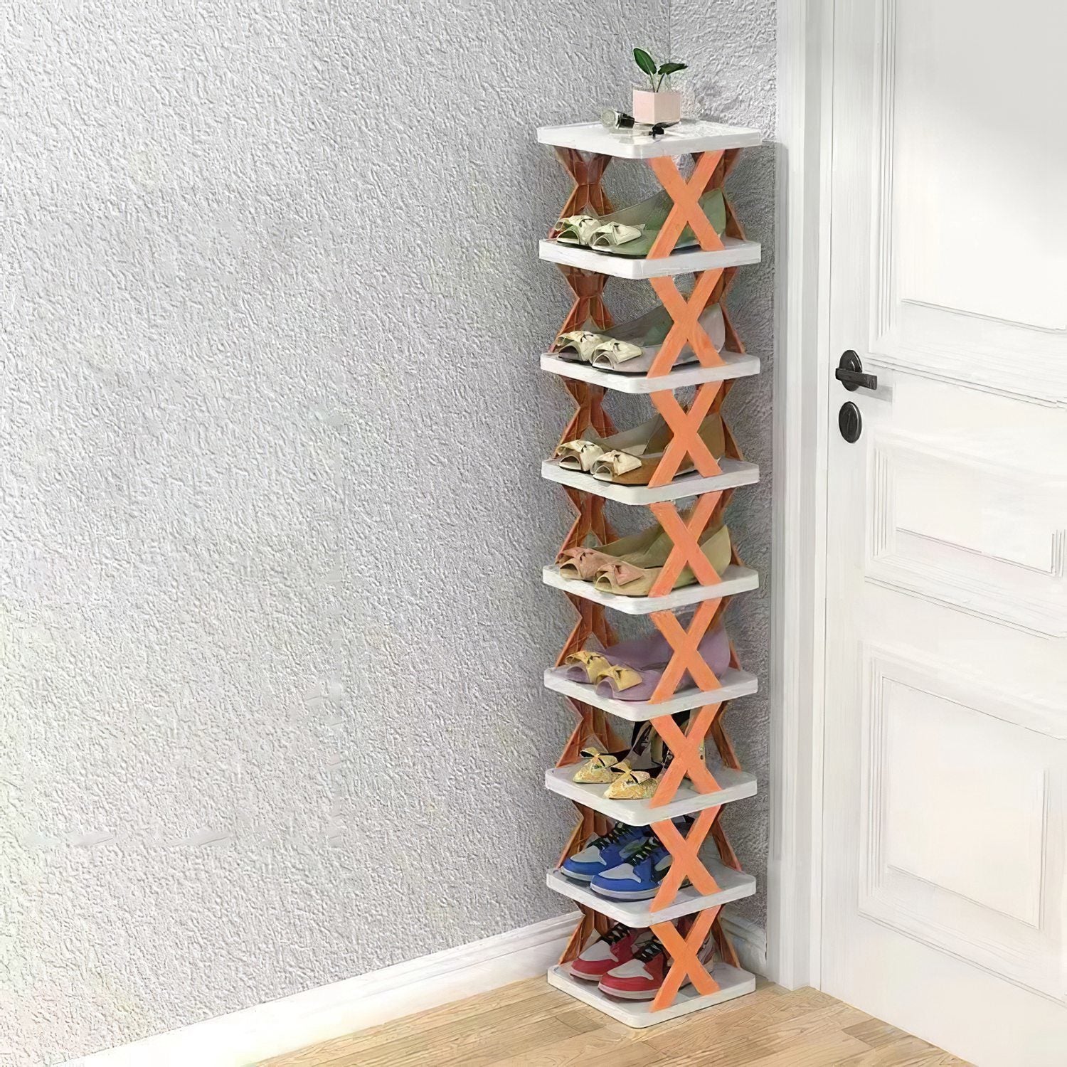 Plastic Shoe Rack Space Saving Free Closet