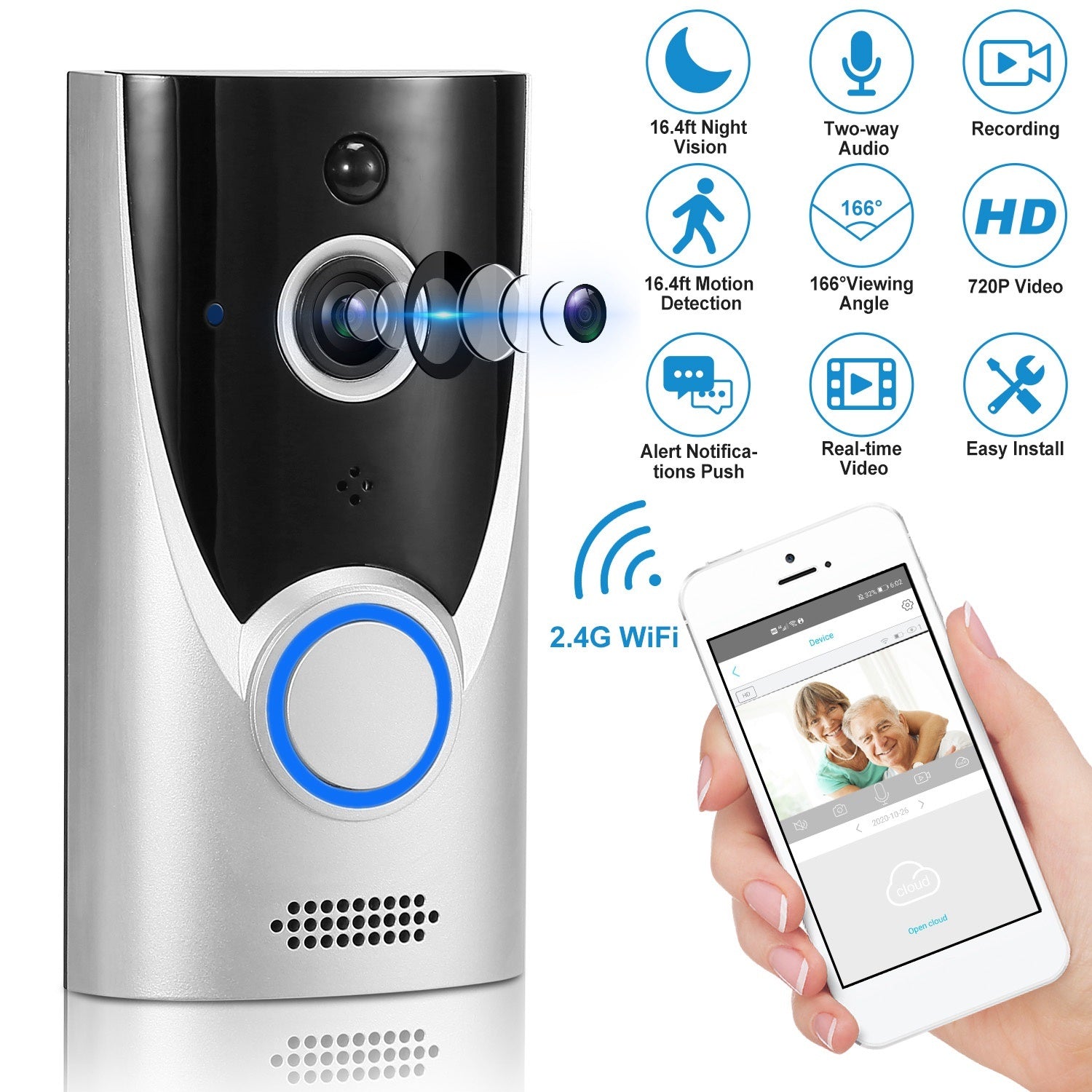 Doorbell Wireless  WiFi Security Camera