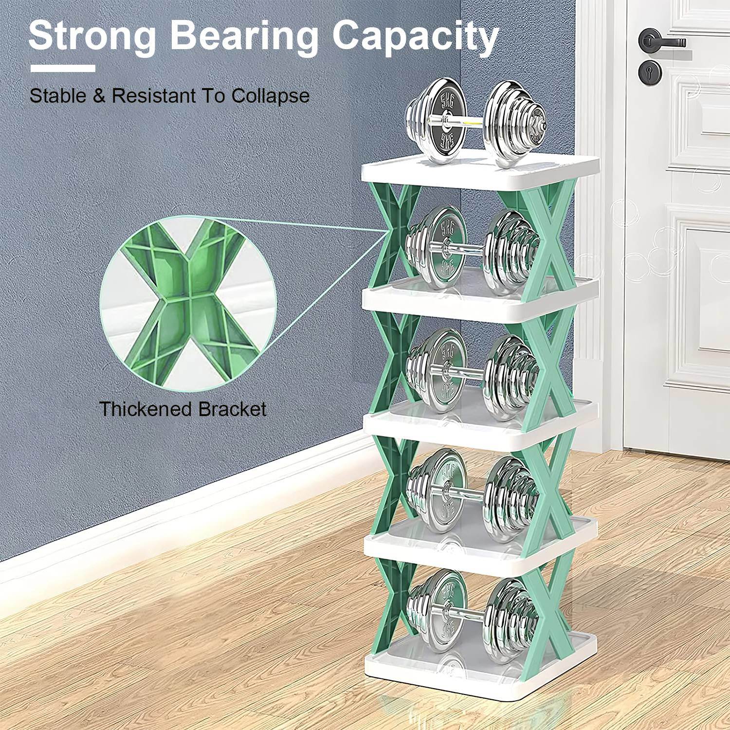 Plastic Shoe Rack Space Saving Free Closet