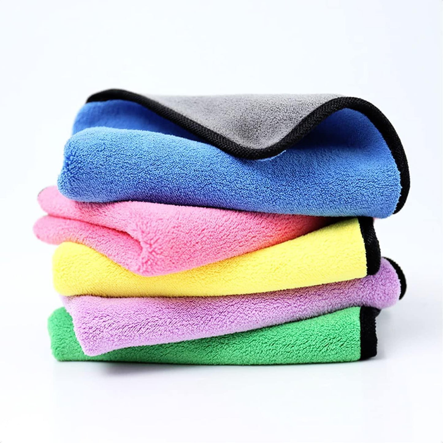 5Pcs Car Microfiber Cleaning Cloth Multicolor Microfiber Cloth for Electronics Towels to Dry Car Microfiber Towel Kitchen Cloth Cleaning Towel Glasses Cleaning Cloth Stainless Steel Cleaning Cloth