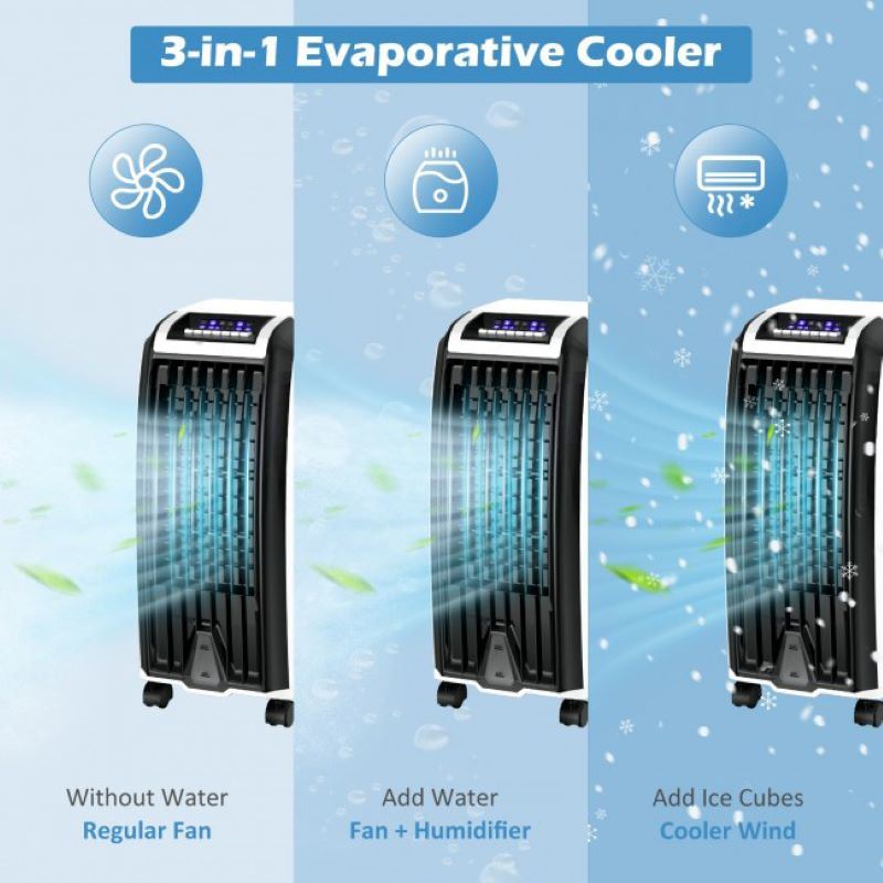 Home Office Portable 3 Wind Modes Evaporative Air Cooler