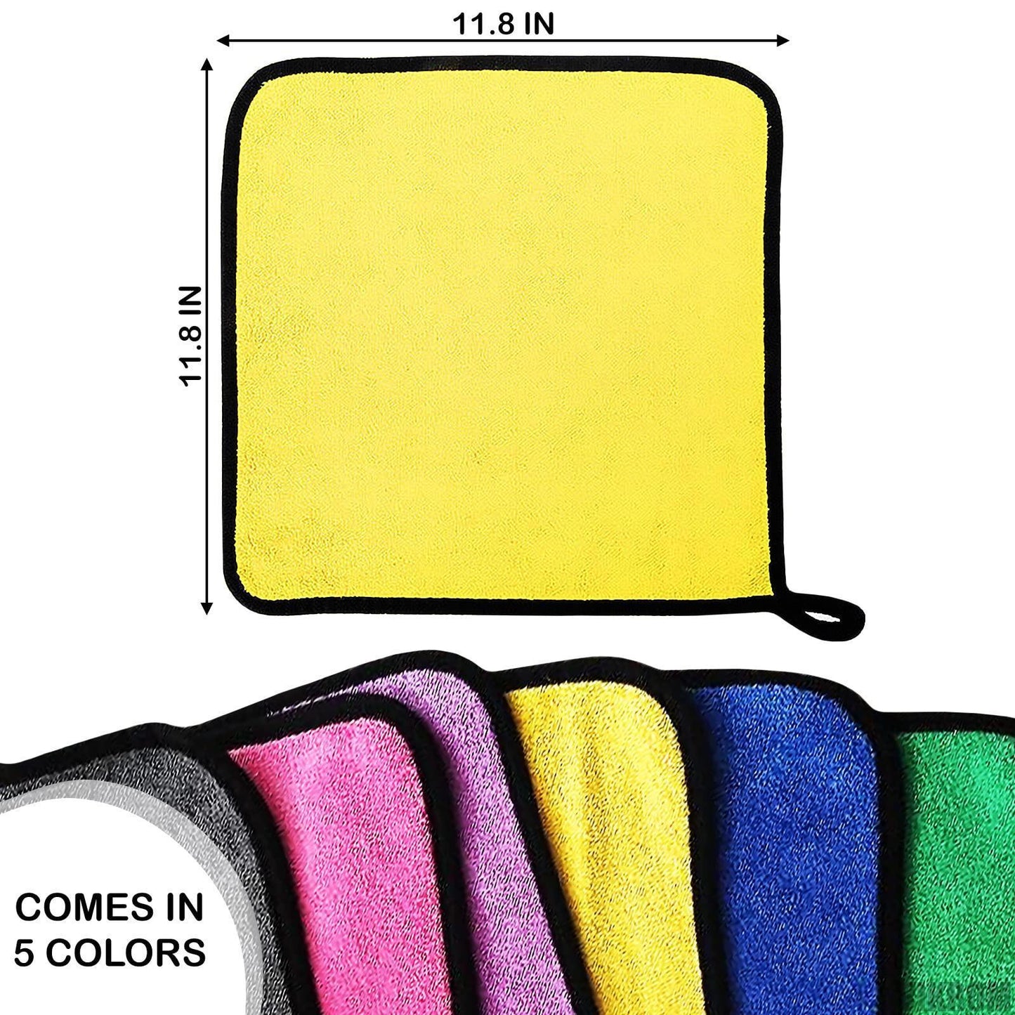 5Pcs Car Microfiber Cleaning Cloth Multicolor Microfiber Cloth for Electronics Towels to Dry Car Microfiber Towel Kitchen Cloth Cleaning Towel Glasses Cleaning Cloth Stainless Steel Cleaning Cloth