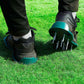 1Pair Lawn Aerator Shoes Grass Aerating Spike Sandal Heavy Duty Aerator Shoes w/ Adjustable Straps for Lawn Garden