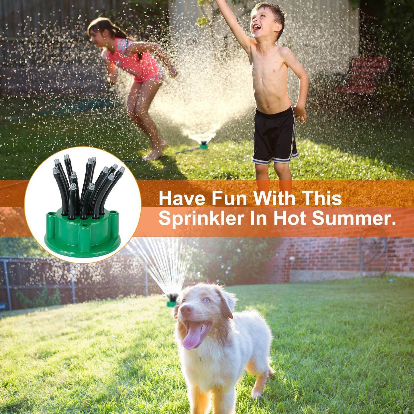 360° Flexible Lawn Sprinkler Automatic 12 Tubes Garden Water Irrigation Sprayers Garden Sprinkler