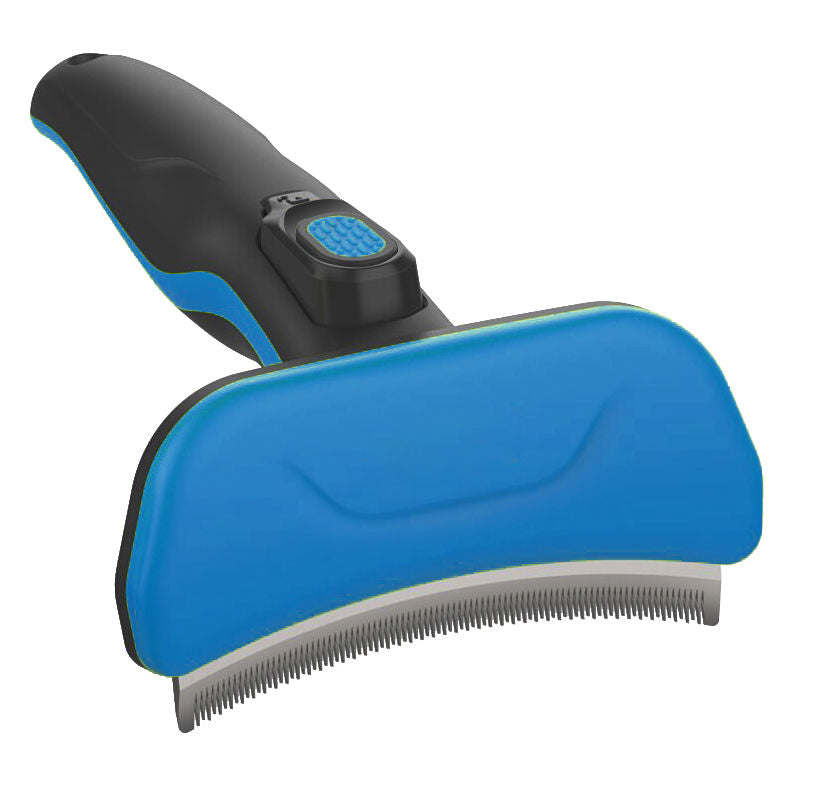 Pet Life 'Fur-Guard' Easy Self-Cleaning Grooming Deshedder Pet Comb