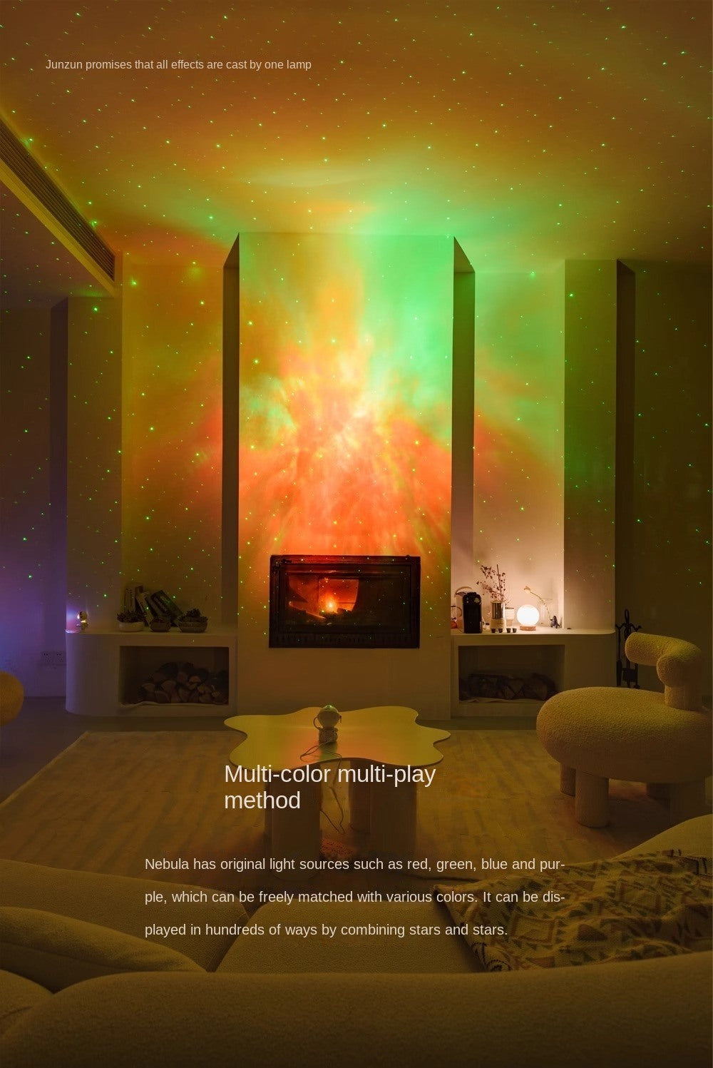 Astronaut Galaxy Projector, Star Projector Galaxy Night Light - Astronaut Light Projector, Starry Nebula Ceiling LED Lamp with Remote Control,