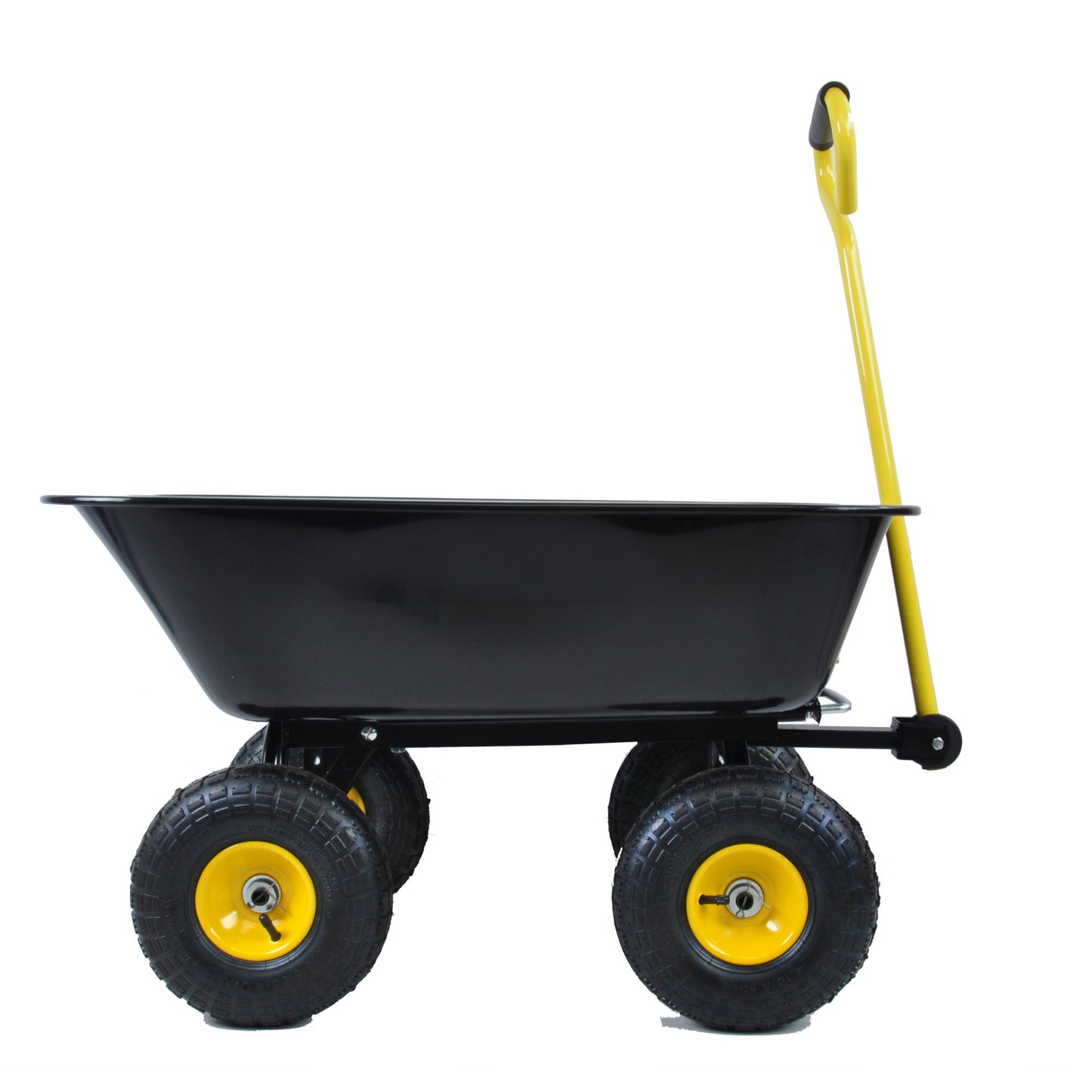Folding car Poly Garden dump truck with steel frame, 10 inches. Pneumatic tire