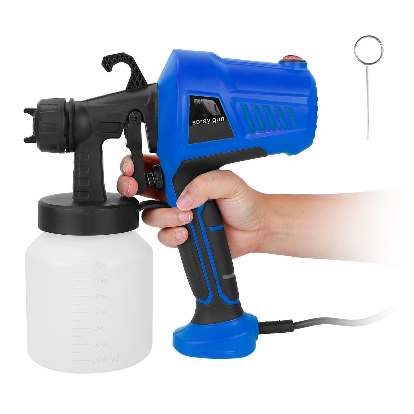 700W Electric Paint Sprayer Handheld HVLP Spray Painter Painting Spray Gun For Fences Brick Walls
