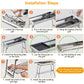 Foldable BBQ Grill Portable Charcoal Barbeque Grill Stainless Steel BBQ Grill For Picnic Camping