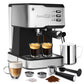 Geek Chef Espresso Machine;  Espresso and Cappuccino latte Maker 20 Bar Pump Coffee Machine Compatible with ESE POD capsules filter;  950W;  1.5L Water Tank(Banned selling Amazon)