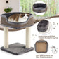 Multi-Level Cat Climbing Tree with Scratching Posts and Large Plush Perch