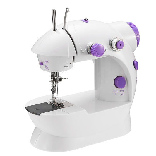 Electric Sewing Machine Portable 2 Speed Overlock Foot w/ Foot Pedal LED Light
