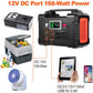 200W Portable Power Station, FlashFish 40800mAh Solar Generator with 110V AC Outlet/2 DC Ports/3 USB Ports,