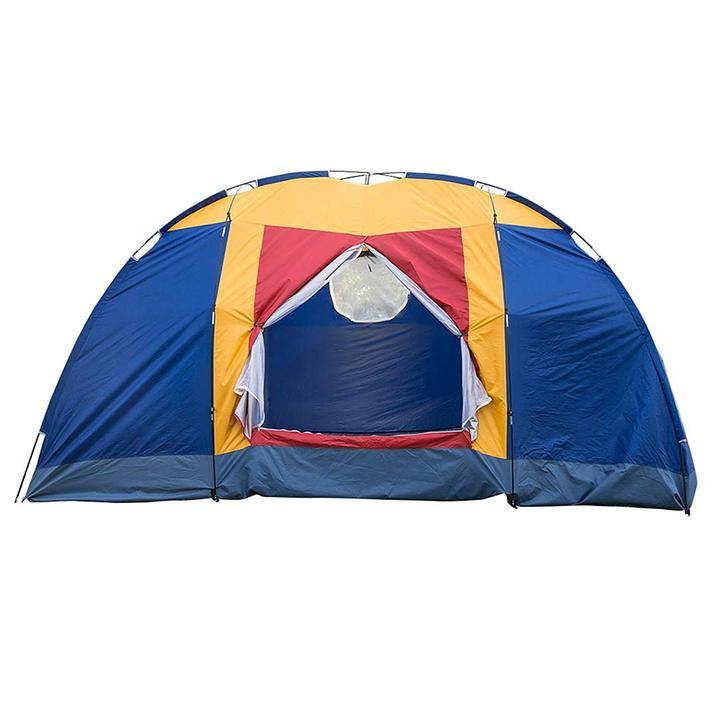 Bosonshop Outdoor 8 Person Camping Tent Easy Set Up Party Large Tent for Traveling Hiking With Portable Bag, Blue