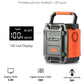 Gofort 200W Portable Power Station Power Bank Solar Generator AC 200W /DC 120W l/Type-C 18W/QC3.0/5W LED For Camping, Back up Power, CPAP Battery