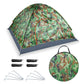 4 Persons Camping Waterproof Tent Pop Up Tent Instant Setup Tent w/2 Mosquito Net Doors Carrying Bag Folding 4 Seasons